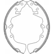 Тормозные колодки, комплект WOKING ZSA 432400 BCMHX 2745484 Z4324.00