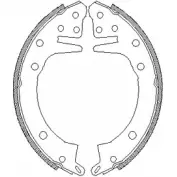 Тормозные колодки, комплект WOKING ZSA43 2600 Z4326.00 1JY4SP 2745486