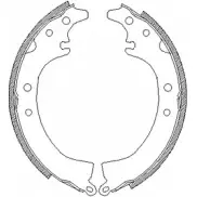 Тормозные колодки, комплект WOKING ZSA43360 0 4MBYV 2745497 Z4336.00
