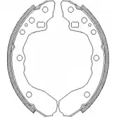 Тормозные колодки, комплект WOKING T9V1C Z4344.00 ZS A434400 2745504