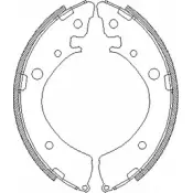Тормозные колодки, комплект WOKING Z4367.00 TIBFH9L ZSA43 6700 2745525