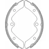 Тормозные колодки, комплект WOKING 2745534 ZSA43 7500 JORUGP Z4375.00