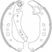 Тормозные колодки, комплект WOKING 2745595 ALSUEC Z4443.00 ZS A444300