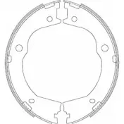 Тормозные колодки, комплект, стояночная тормозная система