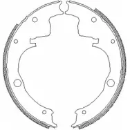 Тормозные колодки, комплект WOKING ZSA 462400 2745627 Z4624.00 KLBMN