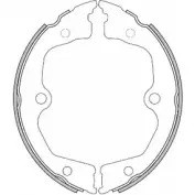 Тормозные колодки, комплект WOKING Z SA462600 Z4626.00 PJKME 2745628