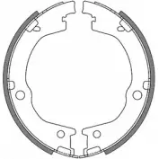Тормозные колодки ручника, комплект WOKING 2745641 Z4644.00 ZSA4 64400 463F0D