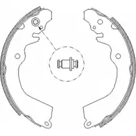Тормозные колодки, комплект WOKING Z4646.00 2745643 7J0R3D ZSA4 64600