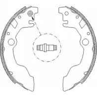 Тормозные колодки, комплект WOKING Z4661.00 2745661 ZSA4661 00 QSY405Z