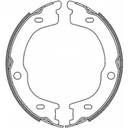 Тормозные колодки ручника, комплект WOKING ZSA4672 00 Z4672.00 HJAMQV8 2745673