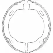Тормозные колодки ручника, комплект WOKING 2745690 ZSA46950 0 Z4695.00 A5LI8D