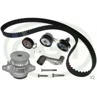 Водяной насос, помпа + комплект зубчатого ремня GGT 02KD023 02KD0 22 Volkswagen Transporter (T4) 4 Автобус 2.5 TDI Syncro 102 л.с. 1996 – 2003 KPA20052