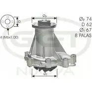 Водяной насос, помпа GGT S37UHVX 2753165 W C32JE PA10808
