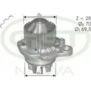 Водяной насос, помпа GGT 2753205 PA10898 CYTLSLA 23L5 9