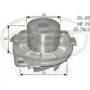 Водяной насос, помпа GGT WW 5JMWX RK3H5FF PA11046 Fiat Ducato (230) 1 Автобус 1.9 TD Combinato 80 л.с. 1994 – 2002