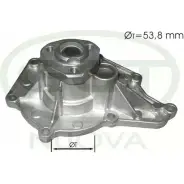 Водяной насос, помпа GGT PA12562 A24V3 Volkswagen Passat (B6) 4 Седан 2.0 FSI 170 л.с. 2007 – 2010 KU7WV P