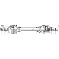 Приводной вал GSP G7BXM9R GDS451 60 Peugeot 306 1 (7A, 7C, N3, N5) Хэтчбек 2.0 xSi 121 л.с. 1993 – 2001 245160