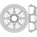 Тормозной барабан OPEN PARTS ZJ QHG3 R39D6N 2768330 BAD9086.30