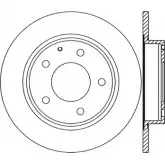 Тормозной диск OPEN PARTS NTMI8FX FT XQD BDA1282.10 2768397