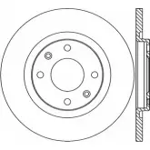 Тормозной диск OPEN PARTS 2768482 BDA1717.10 BDR1 717.10 6V73MTE