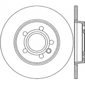 Тормозной диск OPEN PARTS BDA1844.10 ZCHOFDR Volkswagen Transporter (T4) 4 Автобус 2.4 D Syncro 78 л.с. 1992 – 1998 TY HKL