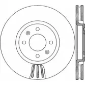 Тормозной диск OPEN PARTS 2768529 TXON8X BDR1865 .20 BDA1865.20