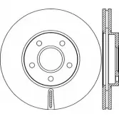 Тормозной диск OPEN PARTS 2768620 R2VVHA5 BDA2141.20 1ZR FP6
