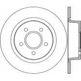 Тормозной диск OPEN PARTS 6PR NFH4 XPIKB9 Ford Tourneo Connect 1 (C170) Минивэн 1.8 TDCi /TDDi /DI 75 л.с. 2002 – 2013 BDA2170.10