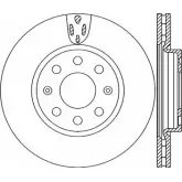 Тормозной диск OPEN PARTS BDR225 8.20 H8C6Q7 BDA2258.20 Opel Corsa (D) 4 Хэтчбек 1.2 LPG (L08. L68) 83 л.с. 2011 – 2014