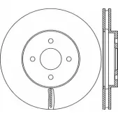 Тормозной диск OPEN PARTS 8WG0MS 2768692 BDA2306.20 BDR230 6.20