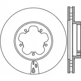 Тормозной диск OPEN PARTS BDA2368.20 9RUWT7S 8OKBT V Ford Transit 7 (FD) Автобус 2.2 TDCi 115 л.с. 2008 – 2014
