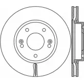 Тормозной диск OPEN PARTS 2768768 BDR2443.2 0 BDA2443.20 KMLQRU7