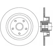 Тормозной диск OPEN PARTS KQU AT ZWEP2A 2768785 BDA2507.30