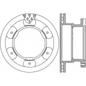 Тормозной диск OPEN PARTS RYBZF1 8 S9U6C 2768810 BDA2542.20