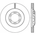 Тормозной диск OPEN PARTS BDA2711.20 T IEIE 2768891 4A3KHOE