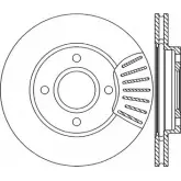 Тормозной диск OPEN PARTS BDA1 739.20 2769101 49XAH BDR1739.20