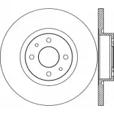 Тормозной диск OPEN PARTS 2769102 JT7K64Q BDR1740.10 15 TXE