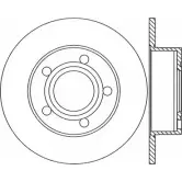Тормозной диск OPEN PARTS T4VZGS I 0LBB BDR1742.10 Audi A6 (C5) 2 1997 – 2004