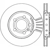 Тормозной диск OPEN PARTS BDR1746.20 Seat Leon (1M1) 1 Хэтчбек 1.8 T Cupra R 209 л.с. 2002 – 2006 BDA1746. 20 PBGDOR