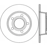 Тормозной диск OPEN PARTS BDR1747.10 WLI219 7B I3C Audi A6 (C5) 2 Универсал 1.8 T Quattro 180 л.с. 1997 – 2005