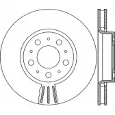 Тормозной диск OPEN PARTS BDR1910.20 SLMF8 2QTM 0Q Volvo V70 2 (285) Универсал 2.4 T5 260 л.с. 2004 – 2007