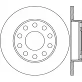 Тормозной диск OPEN PARTS BDR1939.10 Audi A4 (B7) 3 Кабриолет 2.4 170 л.с. 2002 – 2005 ICL4Q R 9WSC6MC