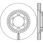 Тормозной диск OPEN PARTS BDR2085.20 HGN L3 APLSF Hyundai Terracan