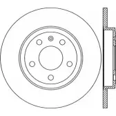 Тормозной диск OPEN PARTS BDR2261.10 Audi A4 (B7) 3 Кабриолет 2.0 Tdi 140 л.с. 2006 – 2009 60 0GQS LL4Y2