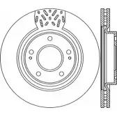 Тормозной диск OPEN PARTS BDA 2281.20 BDR2281.20 2769392 T3RLG