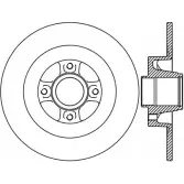 Тормозной диск OPEN PARTS WJKOGXA BDR2427.10 B DA2427.10 Renault Scenic (JM) 2 Минивэн 1.5 dCi (JM02. JM13) 101 л.с. 2003 – 2025