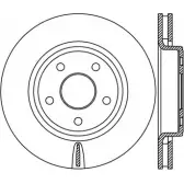 Тормозной диск OPEN PARTS NQ5XH BD0V 09Y Jeep Grand Cherokee (WH, WK) 3 Внедорожник 4.7 V8 4x4 303 л.с. 2007 – 2010 BDR2445.20