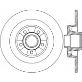 Тормозной диск OPEN PARTS BDA25 07.10 BDR2507.10 Renault Espace (JK0) 4 Минивэн 3.5 V6 (JK00. JK0F. JK0P. JK0S. JK0W) 241 л.с. 2002 – 2025 STHHU3L
