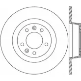 Тормозной диск OPEN PARTS BDR2518.10 V8ZSMWW 2769560 4YV4G G