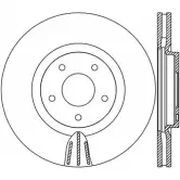 Тормозной диск OPEN PARTS 5M45E BDR2550.20 D XP7AR3 2769583